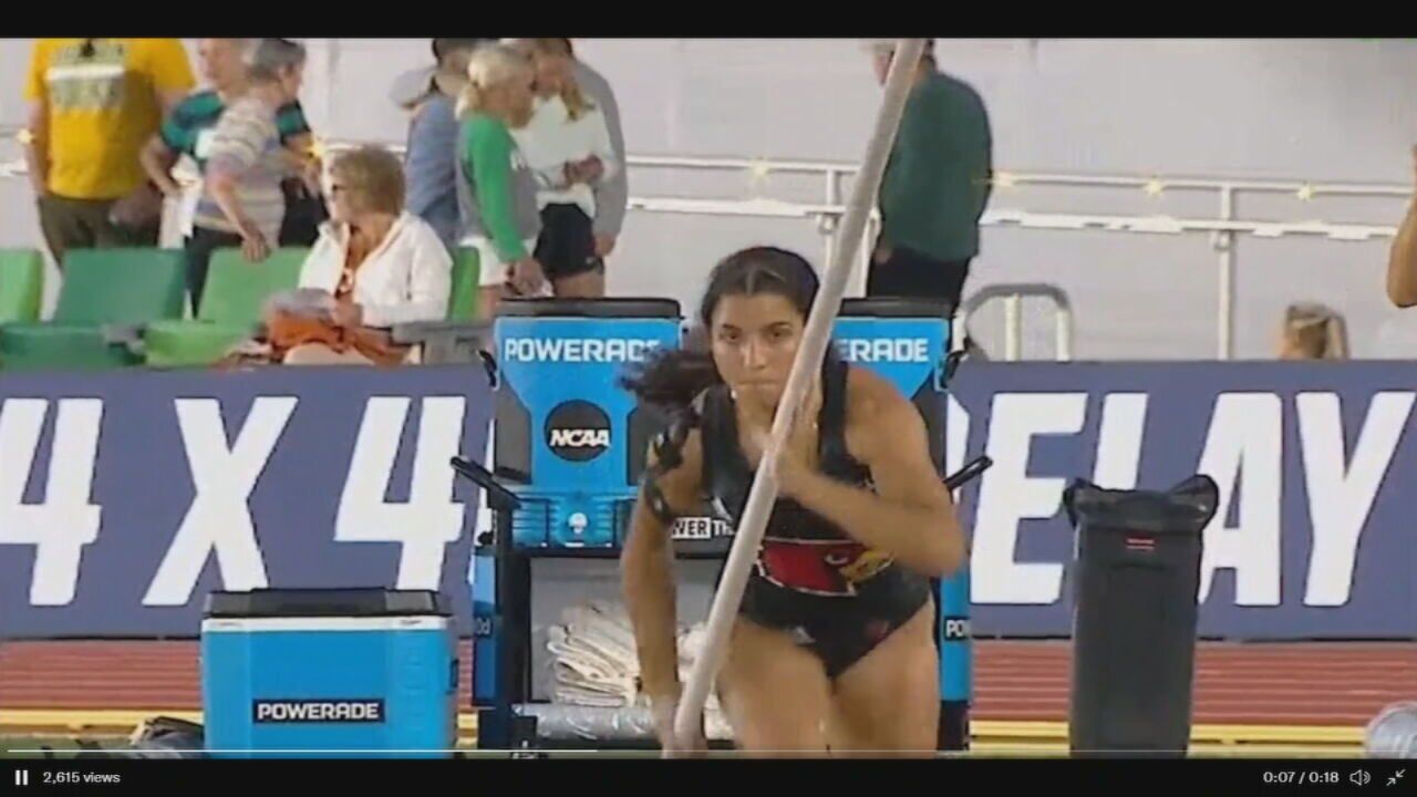 Louisville's Gabriela Leon wins women's pole vault title at NCAA Championships